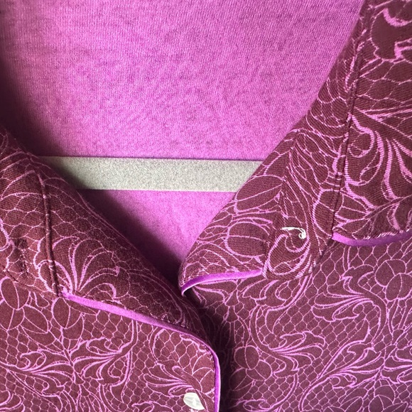 Soma Cool Nights Purple Button-Up Top - Picture 3 of 9